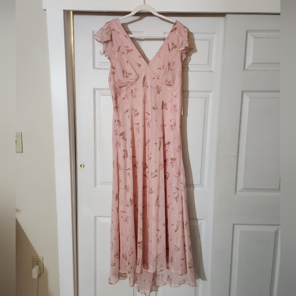 Calvin Klein Pink Floral Maxi Dress